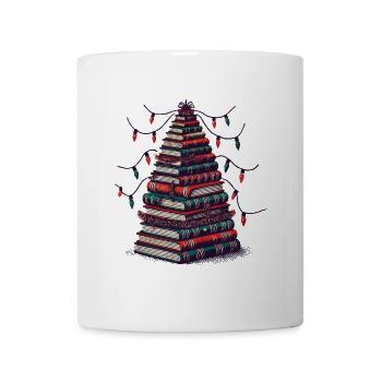 Christmas book tree for book lovers - Mug - white - Front