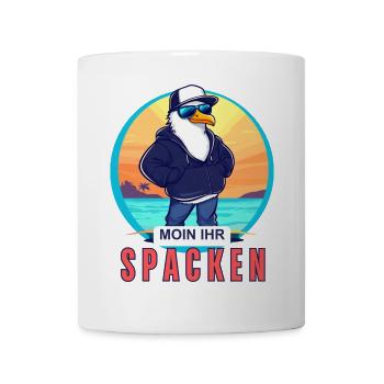MOIN IHR SPACKEN! - Tasse - Weiß - Vorne