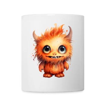Flammenfell Freund Monster - Tasse - Weiß - Vorne