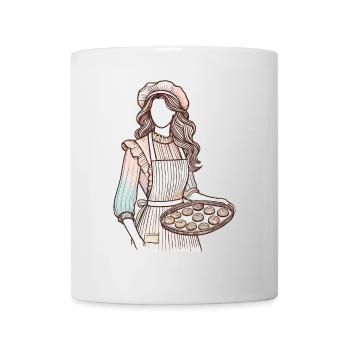 Liebevoller Bäckerin Charm - Tasse - Weiß - Vorne
