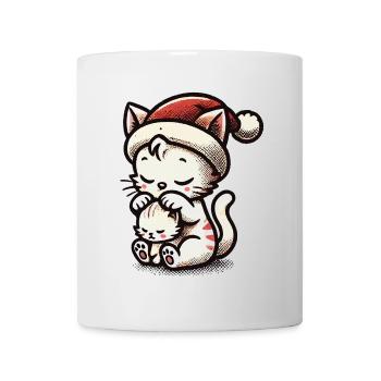 Cute Cats Christmas With Hat - Mug - white - Front