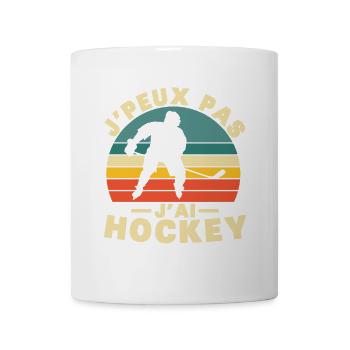 I Can't I Have Hockey Humor Gift - Tasse - Weiß - Vorne