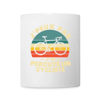 Ich kann nicht, ich fahre einen Radfahrer an - Tasse - Weiß - Vorne