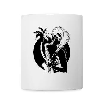 Saxophone player - Mug - white - Front