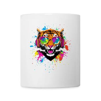 Tiger Big Cat Wilderness Tiger Cats Cute Tiger - Mug - white - Front