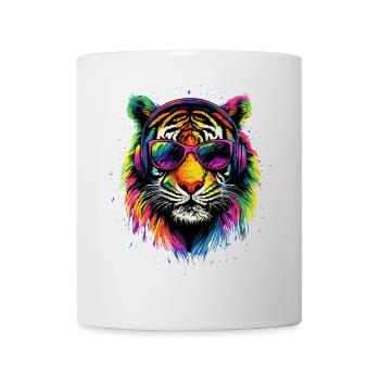 Tiger Big Cat Wilderness Tiger Cats Cute Tiger - Mug - white - Front