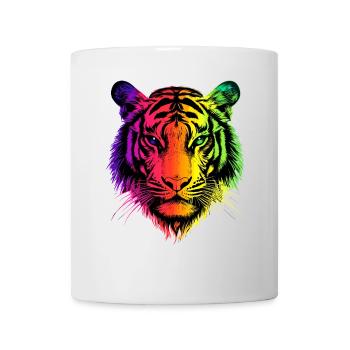Tiger Big Cat Wilderness Tiger Cats Cute Tiger - Mug - white - Front