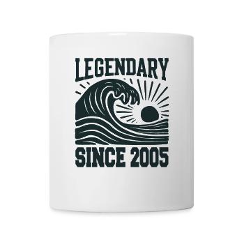 Légendaire depuis 2005 Birthday Wave - Mug blanc - blanc - Devant