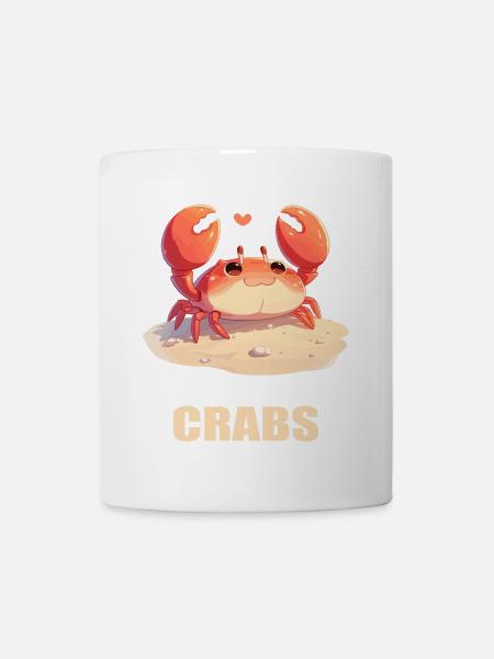 Krabbe Krabben - Tasse - Weiß