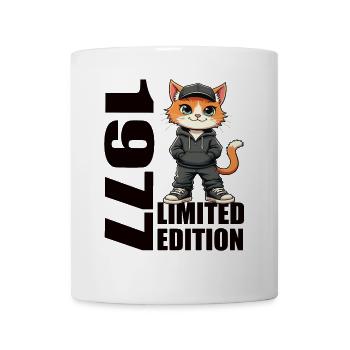 Limited Edition 1977 Geburtstag 1977 Geboren - Tasse - Weiß - Vorne