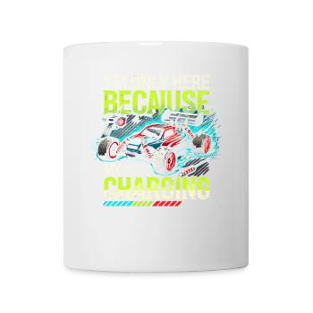 Ich bin nur hier, weil meine RC aufgeladen wird - Tasse - Weiß - Vorne