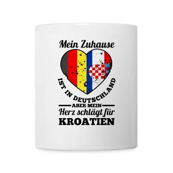 Kroaten Kroate Kroatin Hrvatska Deutschland - Tasse - Weiß - Vorne