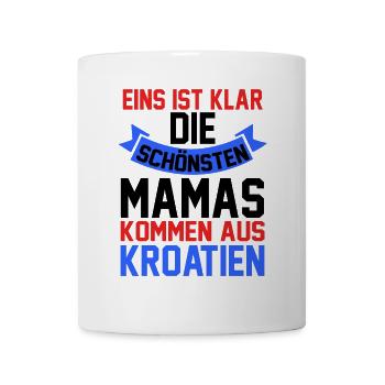 Kroaten Mama Mutter Muttertag Kroatin Hrvatska - Tasse - Weiß - Vorne
