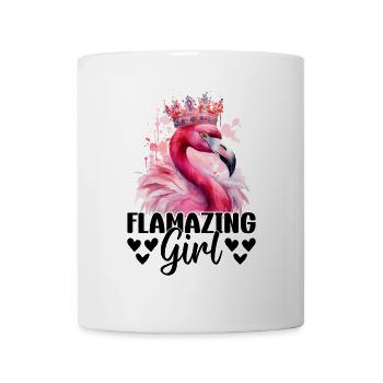 Flamazing Girl Flamingo Girl - Tasse - Weiß - Vorne