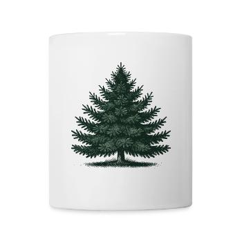Weihnachten Tannenbaum Illustration - Tasse - Weiß - Vorne