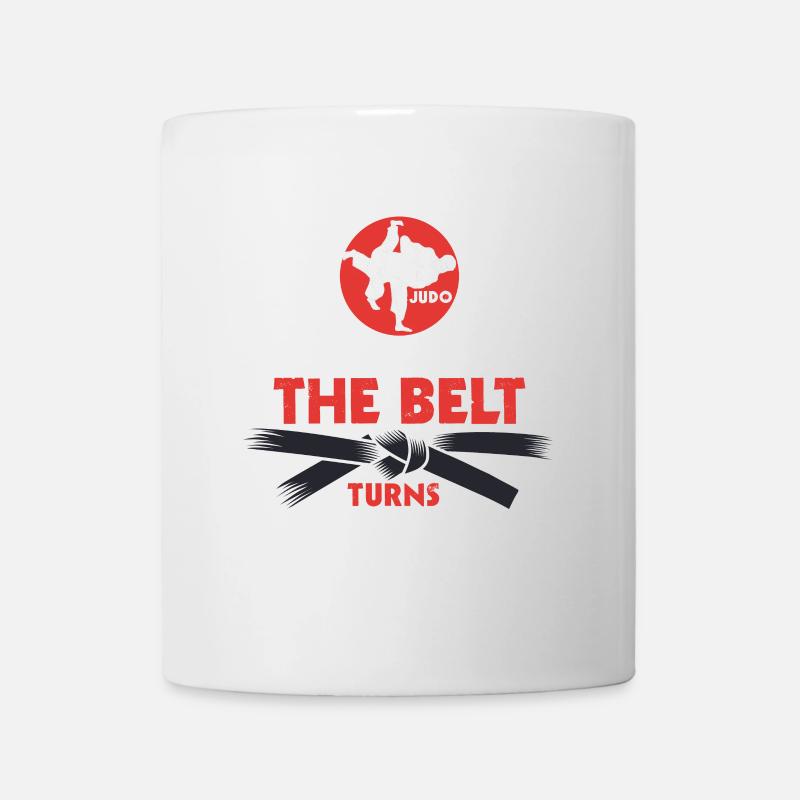 Schwarzer Gürtel: Motivation Kampfkunst Judo - Tasse - Weiß