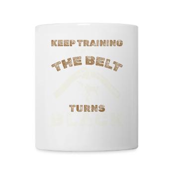 Black Belt: Motivation Martial Art Taekwondo - Mug - white - Front