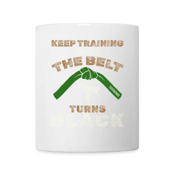 Black Belt: Motivation Martial Art Taekwondo - Mug - white - Front