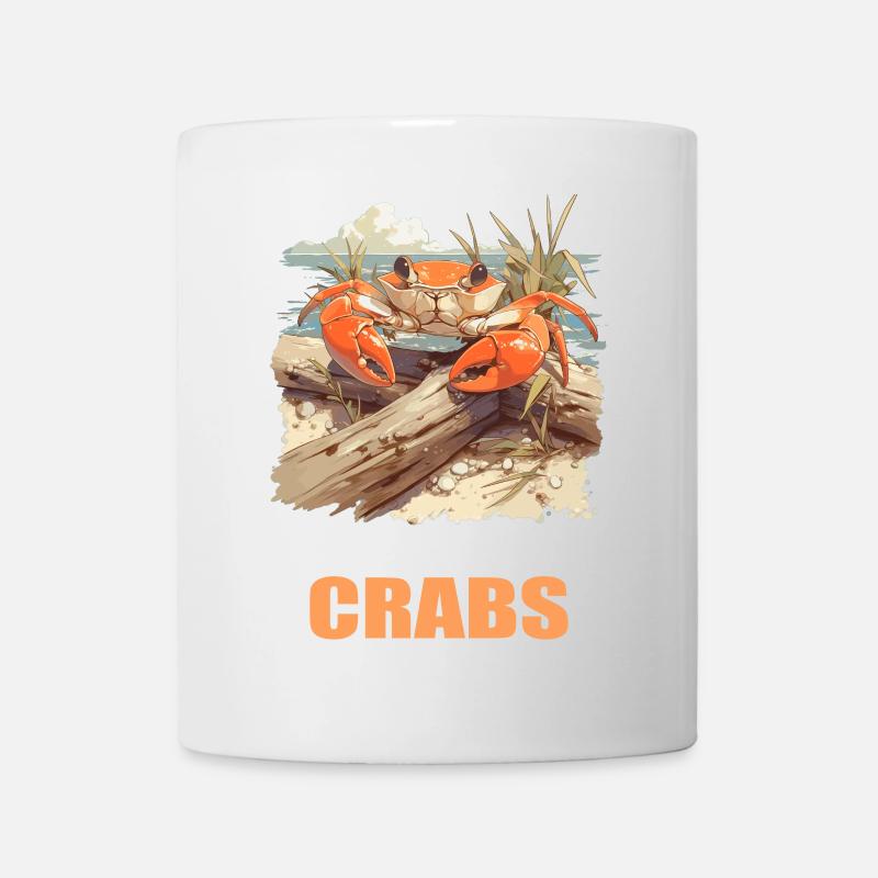 Krabbe Krabben - Tasse - Weiß