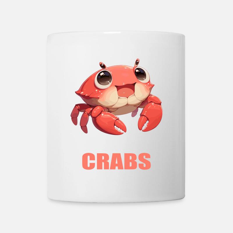 Krabbe Krabben - Tasse - Weiß