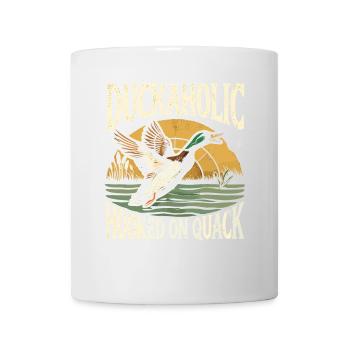 Duckaholic Hooked On Quack - Tasse - Weiß - Vorne