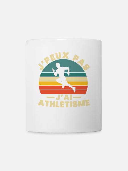 Je Peux Pas J'ai Athlétisme - Mug blanc - blanc