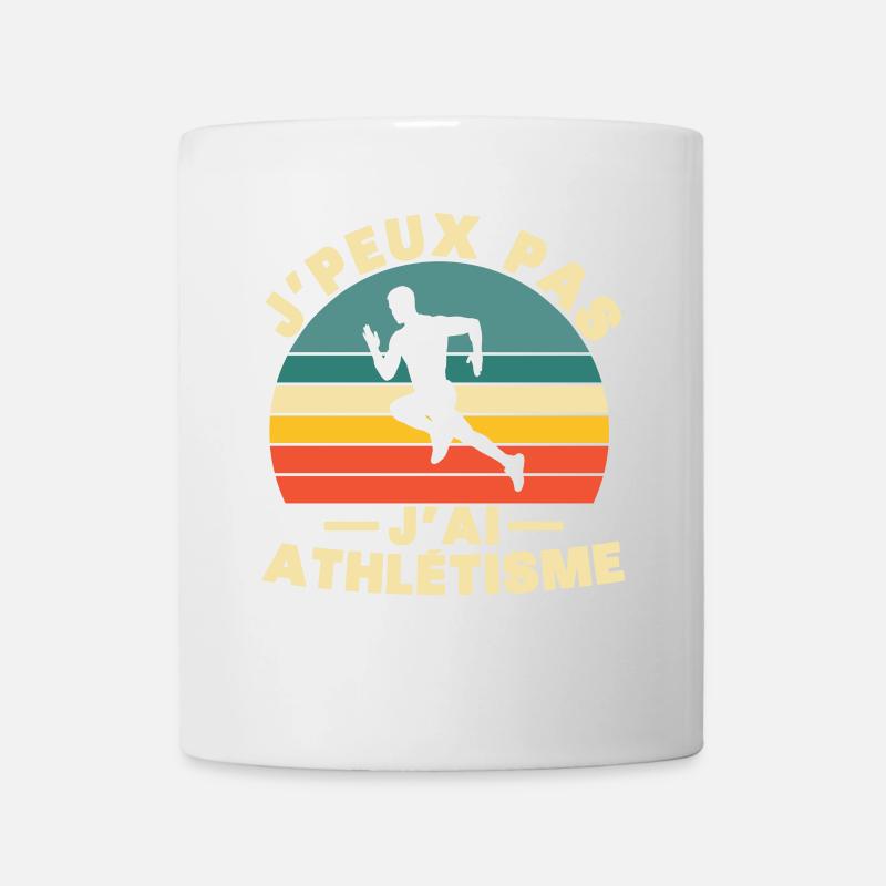 Je Peux Pas J'ai Athlétisme - Mug blanc - blanc