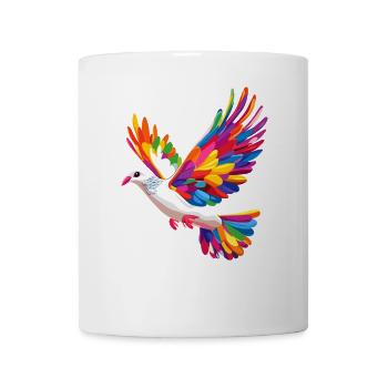 Taube Weiß Frieden Peace Ringeltaube Weiße Tauben - Tasse - Weiß - Vorne