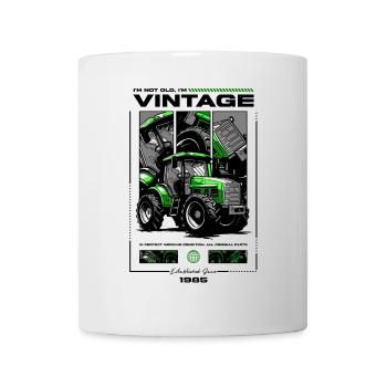 Vintage Tractor Farmer Birthday Born In 1985 - Mug - white - Front