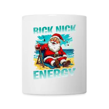 Big Nick Energy Funny Santa Claus Christmas - Mug - white - Front