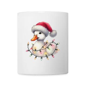 Chapeau de fées de Noël canard drôle - Mug blanc - blanc - Devant