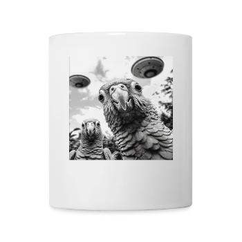 Sittiche - Tasse - Weiß - Vorne