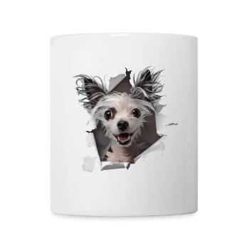 Chinesischer Schopfhund - Tasse - Weiß - Vorne