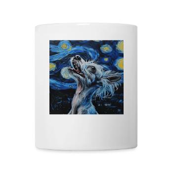 Chinesischer Schopfhund - Tasse - Weiß - Vorne