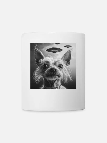 Chinesischer Schopfhund - Tasse - Weiß