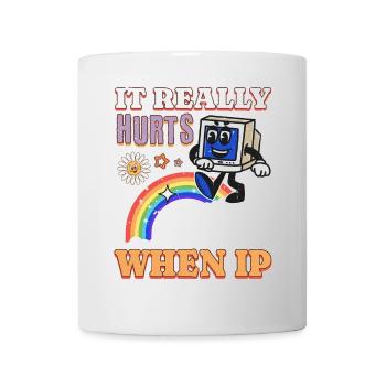 Lustiger Spruch "It Burns when i Pee"! - Mug blanc - blanc - Devant