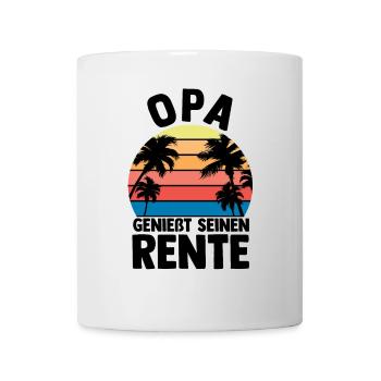 Urlaub Urlauber Großvater Opa - Tasse - Weiß - Vorne