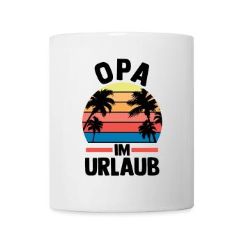 Urlaub Urlauber Großvater Opa - Tasse - Weiß - Vorne