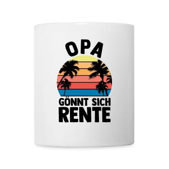 Urlaub Urlauber Großvater Opa - Tasse - Weiß - Vorne
