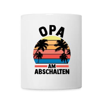 Urlaub Urlauber Großvater Opa - Tasse - Weiß - Vorne