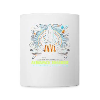 Luft- und Raumfahrtingenieur, der verrückt genug - Tasse - Weiß - Vorne