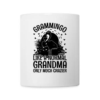 Flamingo Grand-mingo Flamant rose Grand-mère Flamingo - Mug blanc - blanc - Devant