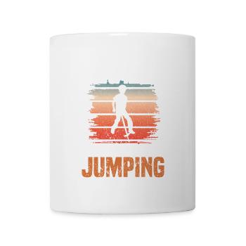 Pogo-stick Don't let yourself be scared of the - Mug - white - Front