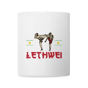Berühre Mich Und Deine Erste Lethwei-lektion Ist - Tasse - Weiß - Vorne