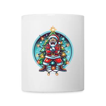 Christmas Electrocution Fun With Santa - Mug - white - Front
