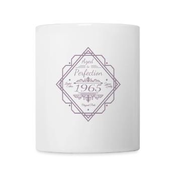 Geburtstag Jahrgang 1965 Vintage Look - Tasse - Weiß - Vorne