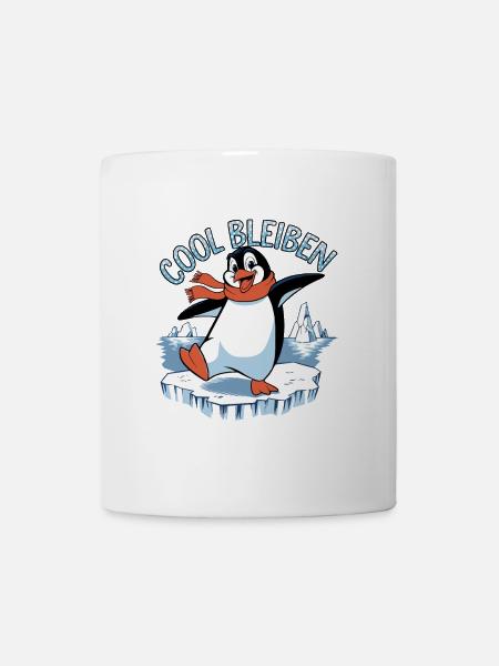 cool bleiben - Tasse - Weiß