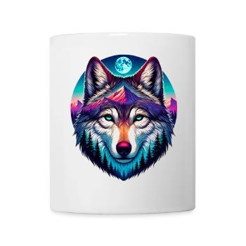 Loup - Mug blanc - blanc - Devant