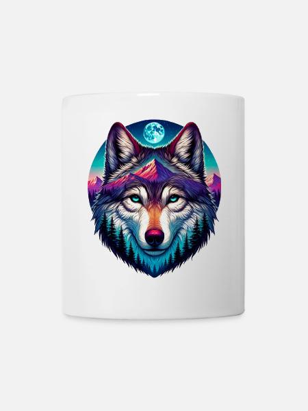 Wolf - Tasse - Weiß