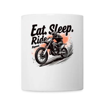 Motocross Eat Sleep Ride Repeat - Mug - white - Front
